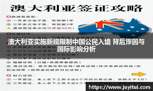 澳大利亚实施新规限制中国公民入境 背后原因与国际影响分析